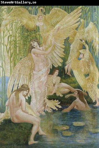 Walter Crane The Swan Maidens